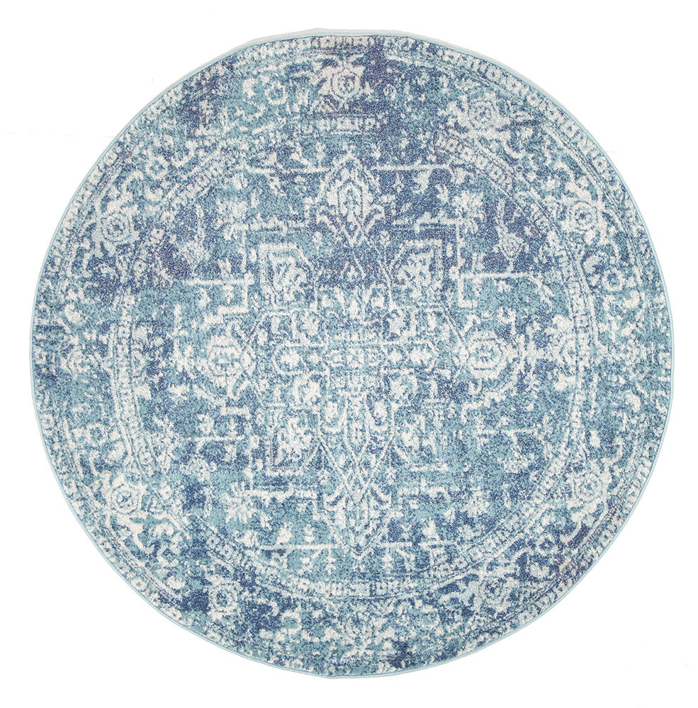 Muse Blue Transitional Rug - Fantastic Rugs