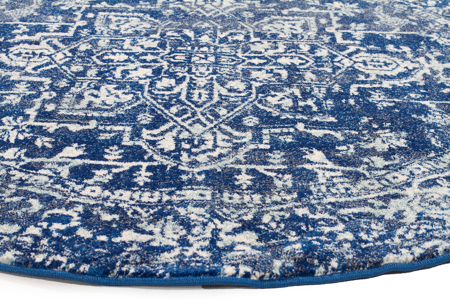 Contrast Navy Transitional Rug - Fantastic Rugs