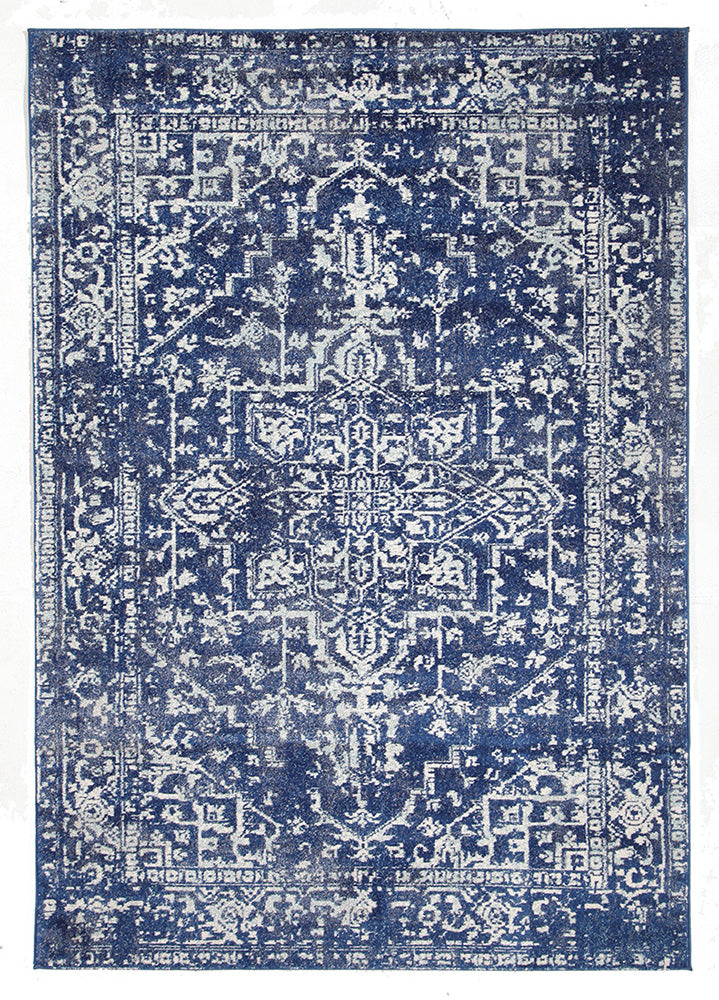 Contrast Navy Transitional Rug - Fantastic Rugs