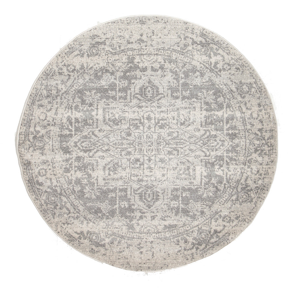 Dream White Silver Transitional Rug - Fantastic Rugs
