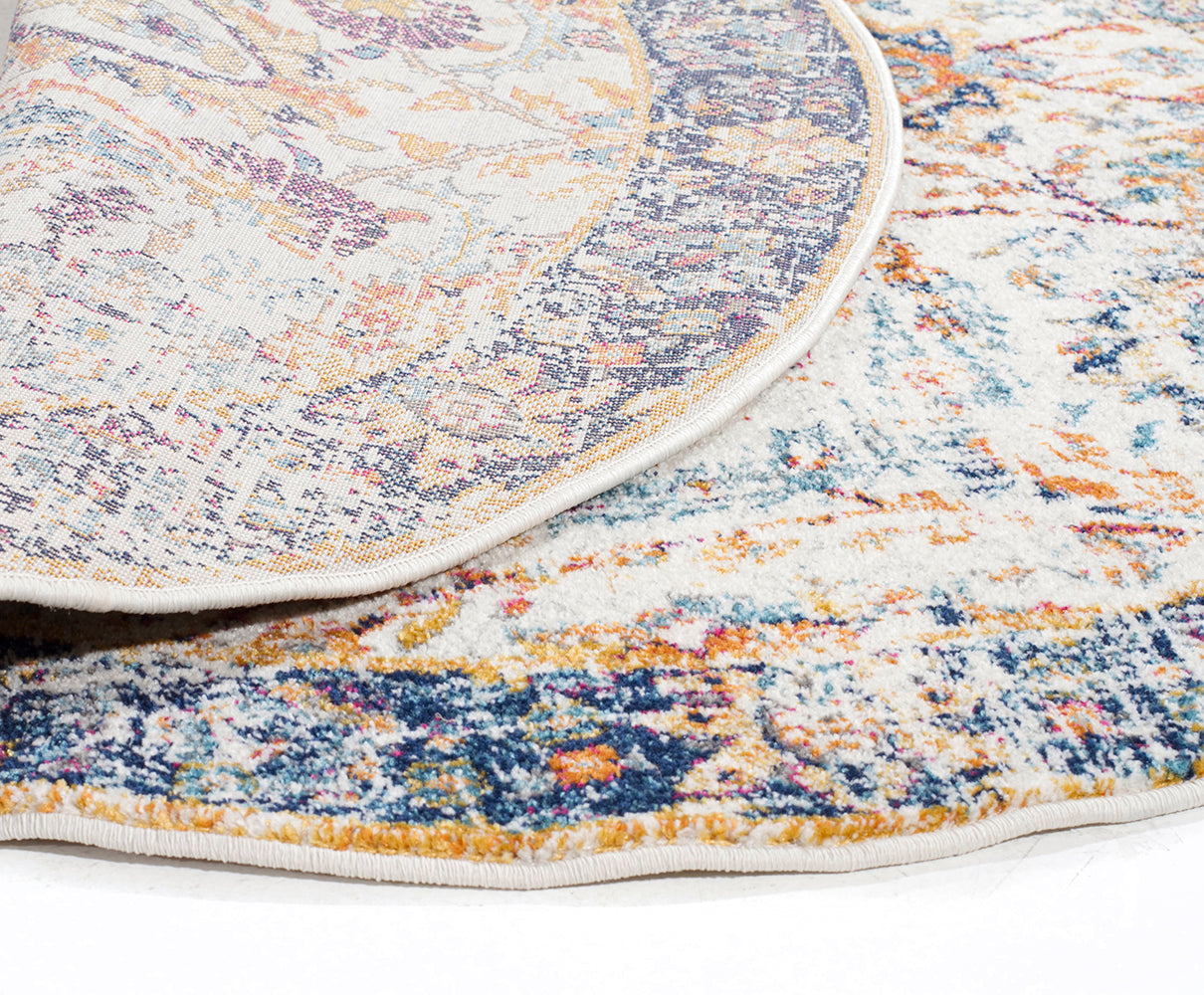 Peacock Ivory Transitional Rug - Fantastic Rugs