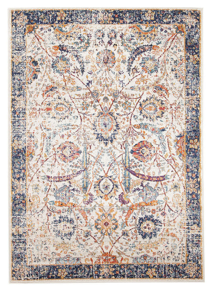 Peacock Ivory Transitional Rug - Fantastic Rugs