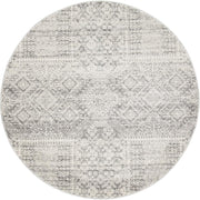 Zelda Silver Grey Round Rug - Fantastic Rugs