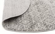 Zelda Silver Grey Round Rug - Fantastic Rugs