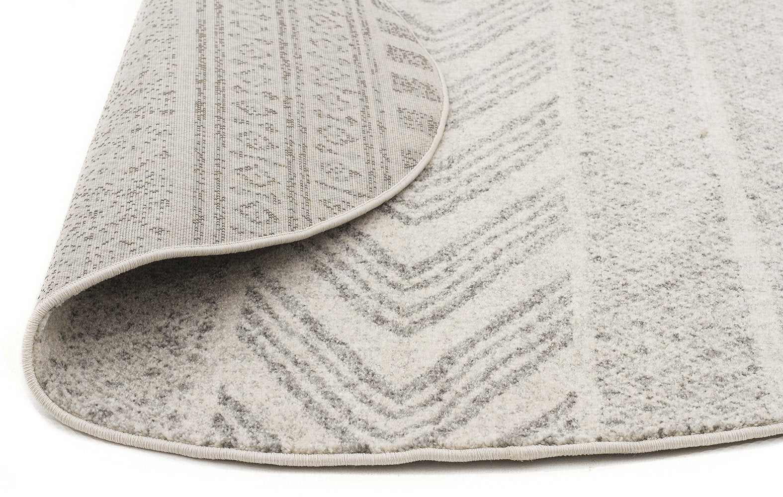 Adani  Modern Tribal Design Grey Round Rug - Fantastic Rugs