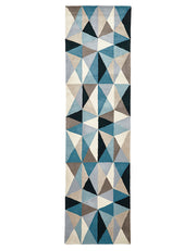 Gem Stone Designer Wool Rug Blue - Fantastic Rugs