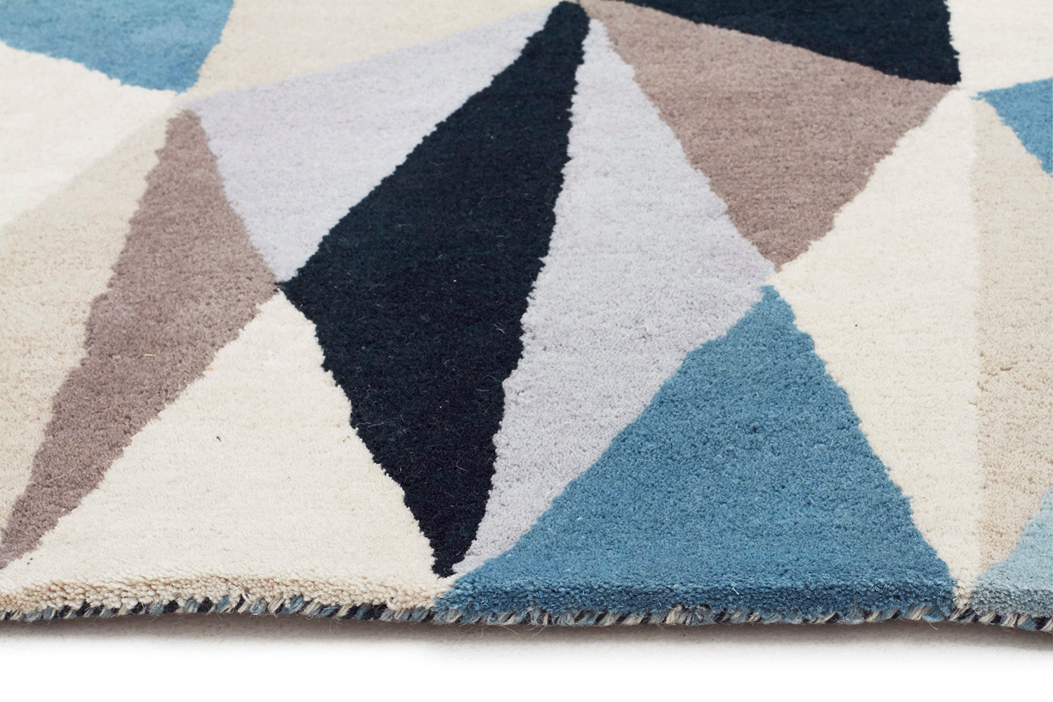 Gem Stone Designer Wool Rug Blue - Fantastic Rugs