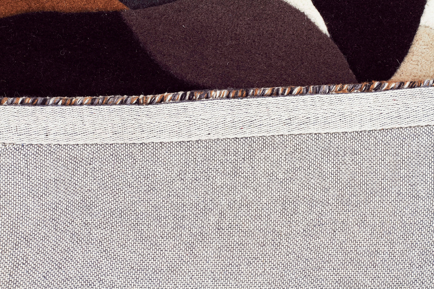 Crossroads Designer Wool Rug Brown White Grey - Fantastic Rugs