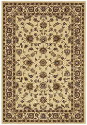 Sydney Collection Classic Rug Ivory With Ivory Border