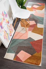 Dimensions Divinity Fragments Blush Modern Runner Rug