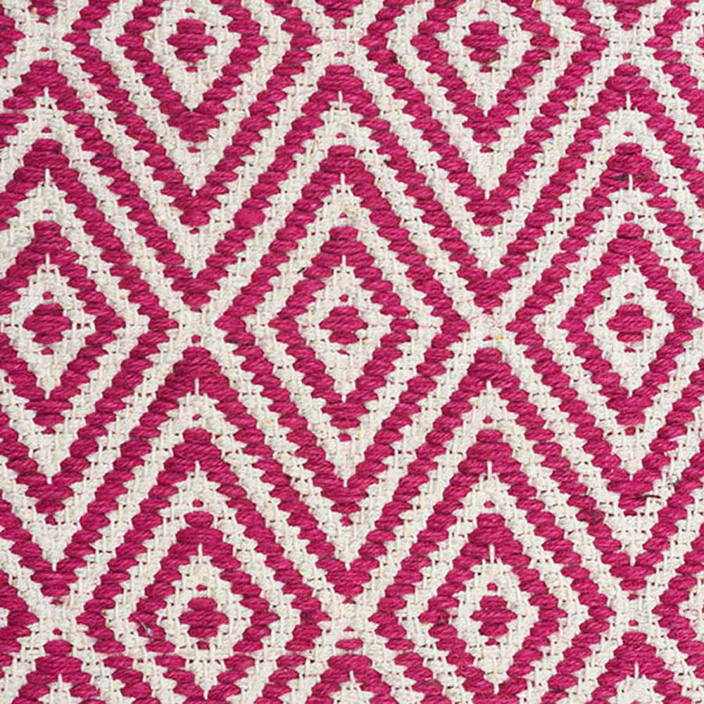 Modern Flatweave Diamond Design Pink Rug - Fantastic Rugs
