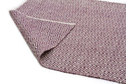 Modern Flatweave Diamond Design Purple Rug - Fantastic Rugs