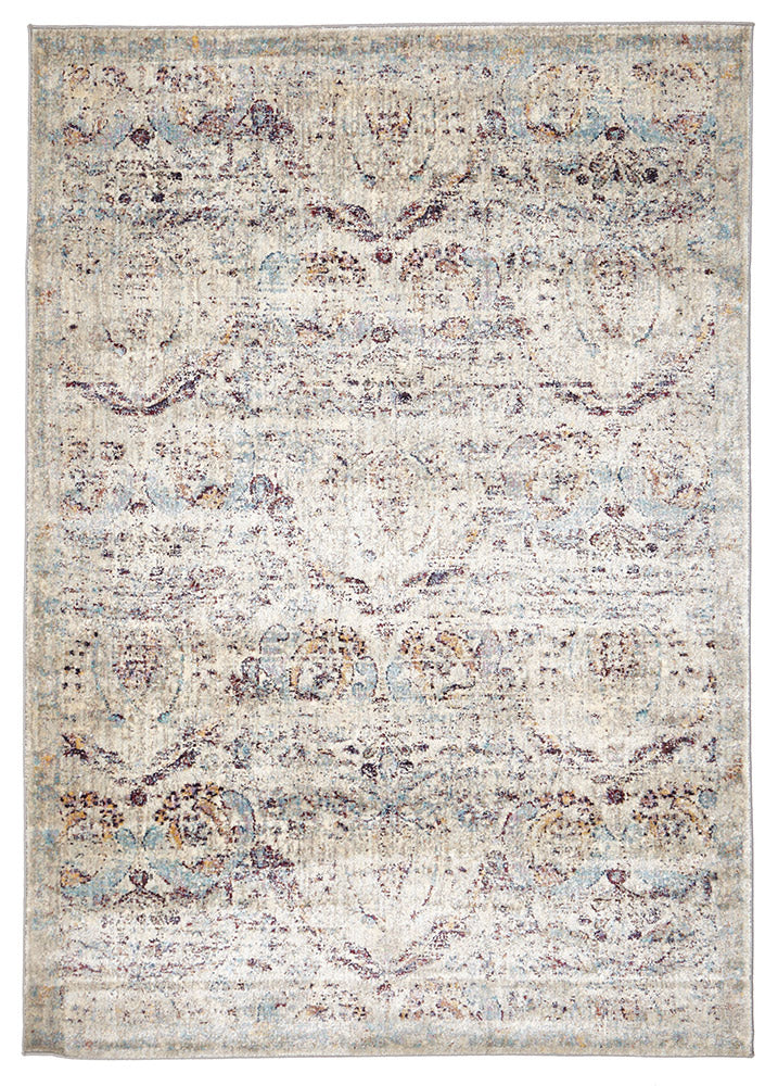 Limerick Stunning Designer Rug Silver Blue - Fantastic Rugs