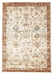 Tuskany Stunning Designer Rug Ivory Rust - Fantastic Rugs