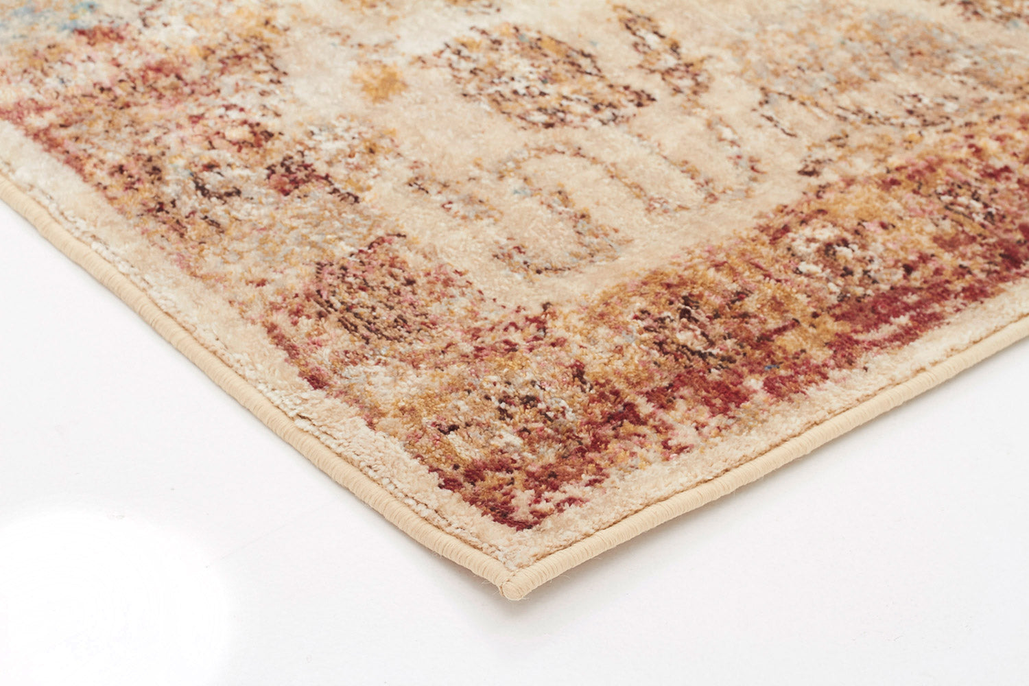 Tuskany Stunning Designer Rug Ivory Rust - Fantastic Rugs