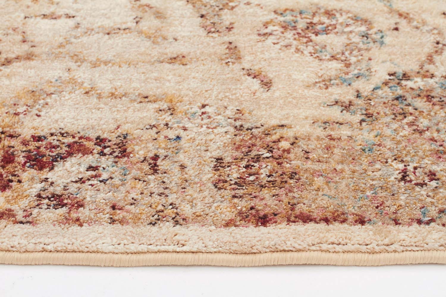 Tuskany Stunning Designer Rug Ivory Rust - Fantastic Rugs