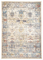 Sanremo Stunning Designer Rug Ivory Blue - Fantastic Rugs