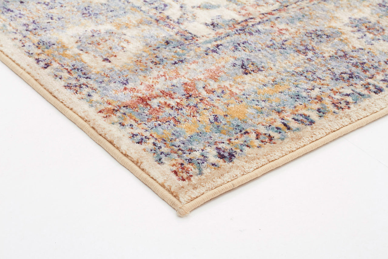 Sanremo Stunning Designer Rug Ivory Blue - Fantastic Rugs