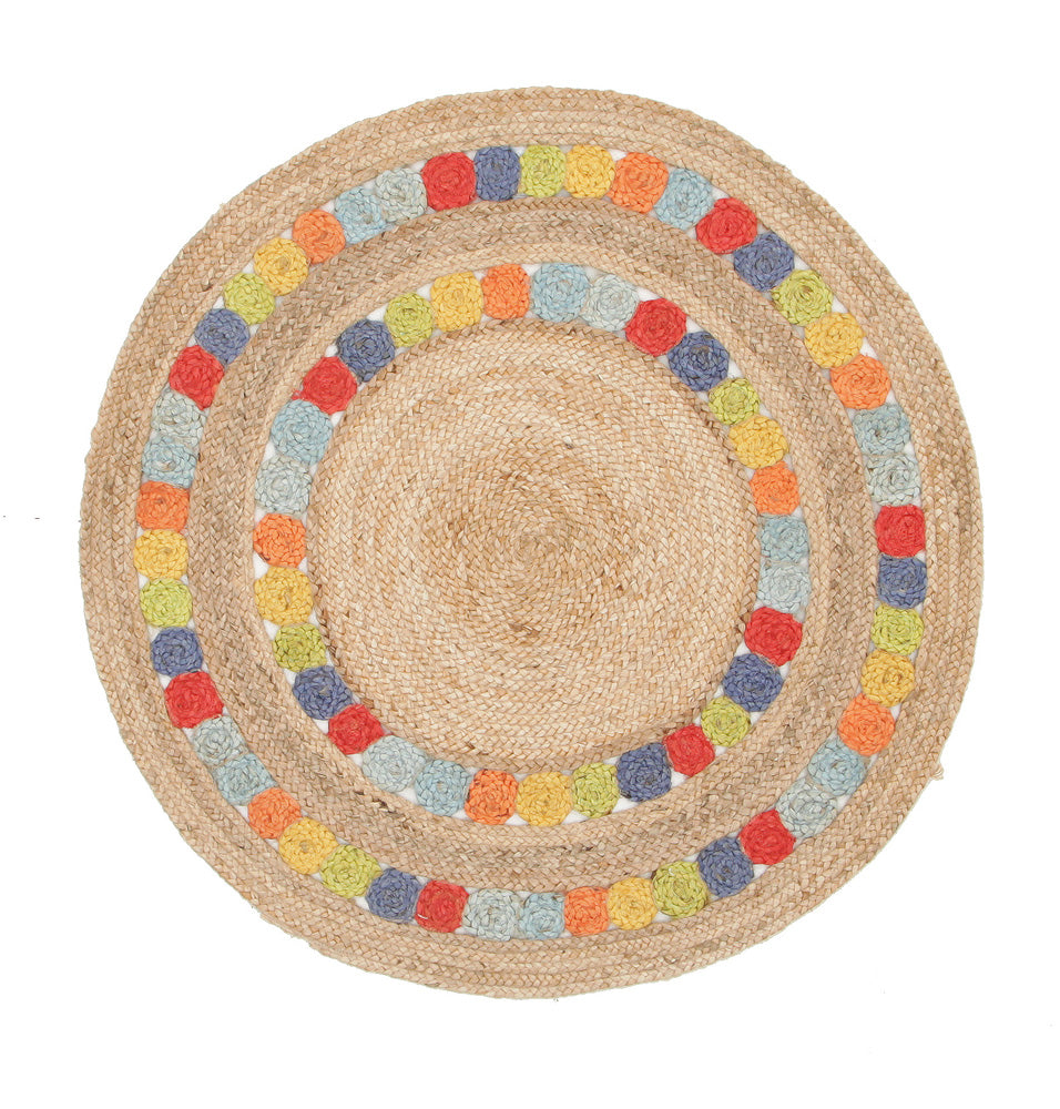 Little Miss Daisy Jute Rug - Fantastic Rugs