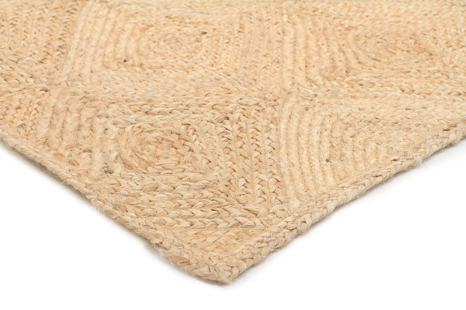 Round Jute Natural Rug Charcoal - Fantastic Rugs