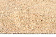 Round Jute Natural Rug Charcoal - Fantastic Rugs