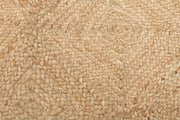 Round Jute Natural Rug Charcoal - Fantastic Rugs