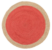 Round Jute Natural Rug Cherry - Fantastic Rugs