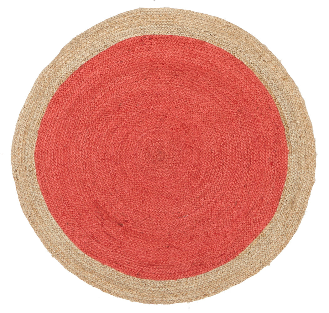 Round Jute Natural Rug Cherry - Fantastic Rugs