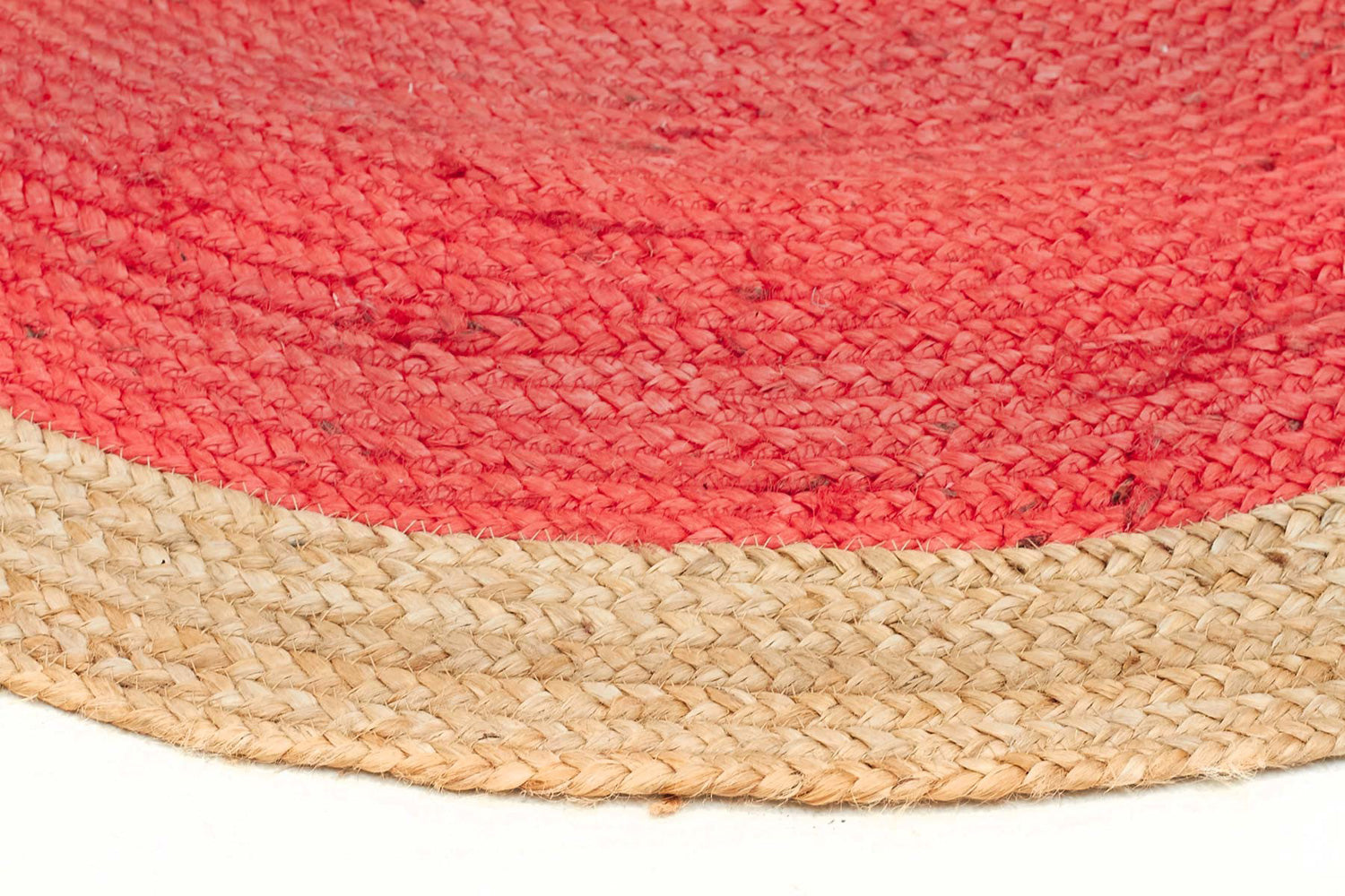 Round Jute Natural Rug Cherry - Fantastic Rugs