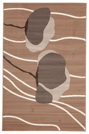 Poppies Modern Rug Beige - Fantastic Rugs