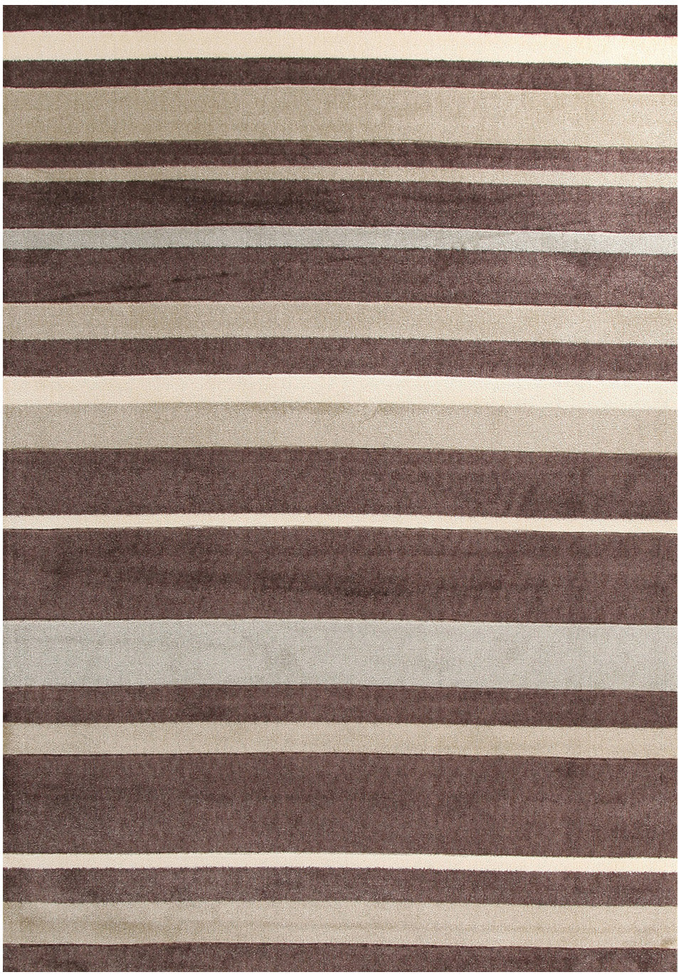 Stylish Stripe Rug Brown Beige - Fantastic Rugs