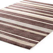 Stylish Stripe Rug Brown Beige - Fantastic Rugs