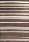 Stylish Stripe Rug Brown Beige - Fantastic Rugs