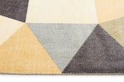 Modern Pixels Rug Rust Grey Blue - Fantastic Rugs