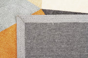 Modern Pixels Rug Rust Grey Blue - Fantastic Rugs