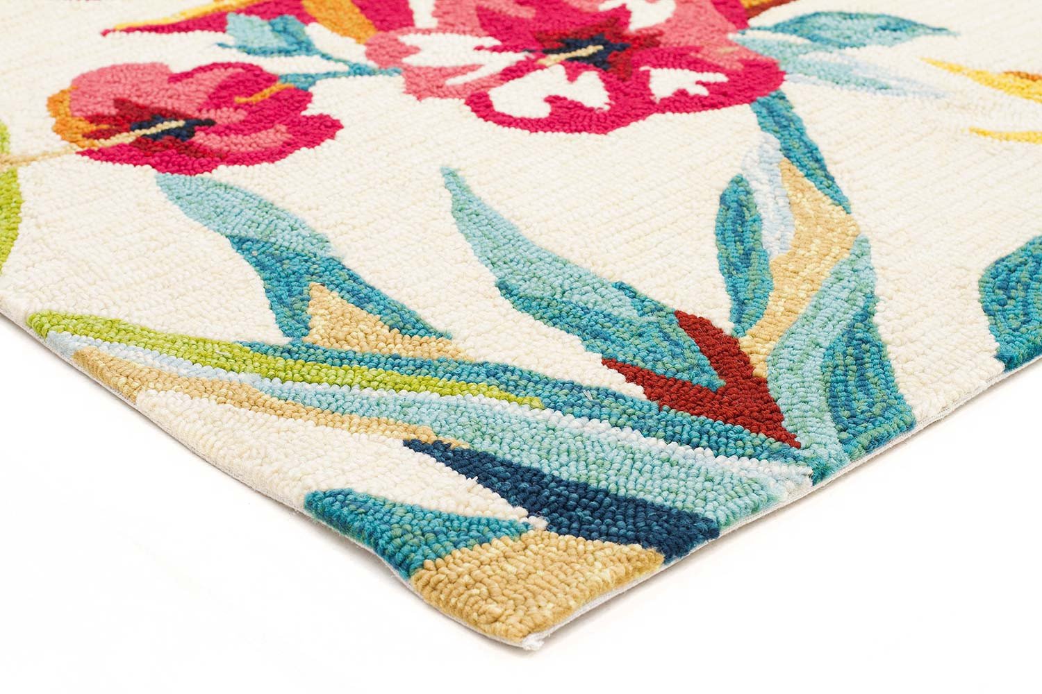 Toucan Tropical Indoor Outdoor Rug Cream - Fantastic Rugs