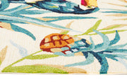 Toucan Tropical Indoor Outdoor Rug Cream - Fantastic Rugs