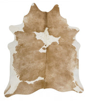 Exquisite Natural Cow Hide Beige White - Fantastic Rugs