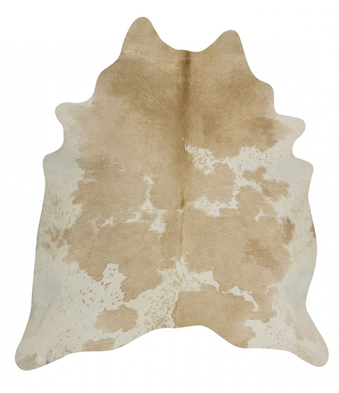 Exquisite Natural Cow Hide Beige White - Fantastic Rugs