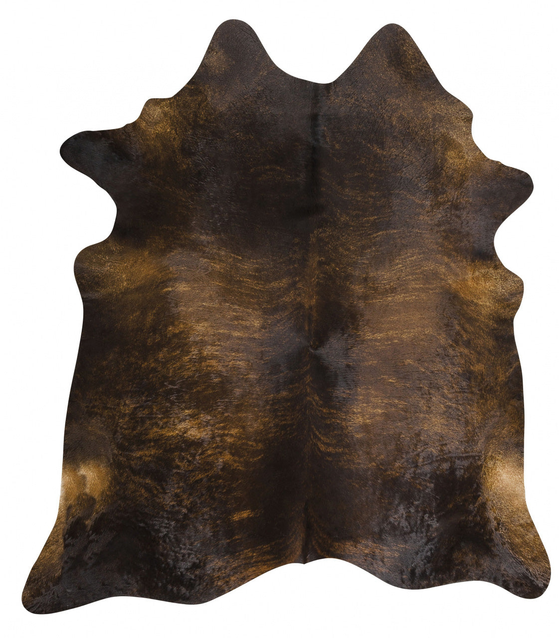 Exquisite Natural Cow Hide Dark Brindle - Fantastic Rugs