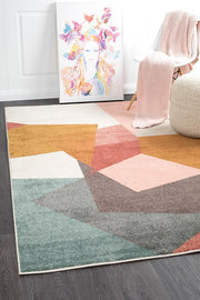 Dimensions Divinity Fragments Blush Modern Rug