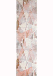 Dimensions Divinity Shatter Blush Modern Runner Rug