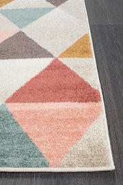 Dimensions Divinity Order Blush Modern Runner Rug