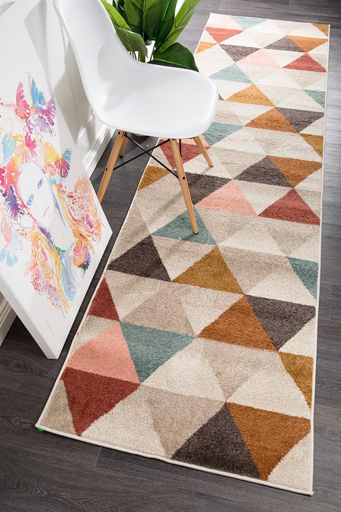 Dimensions Divinity Order Blush Modern Runner Rug