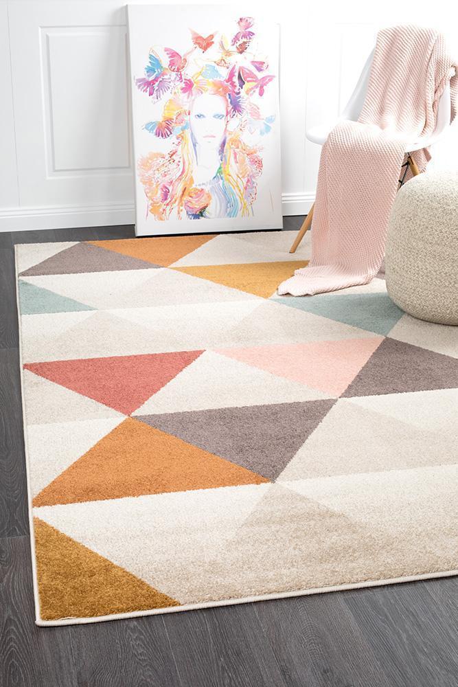 Dimensions Divinity Order Blush Modern Rug