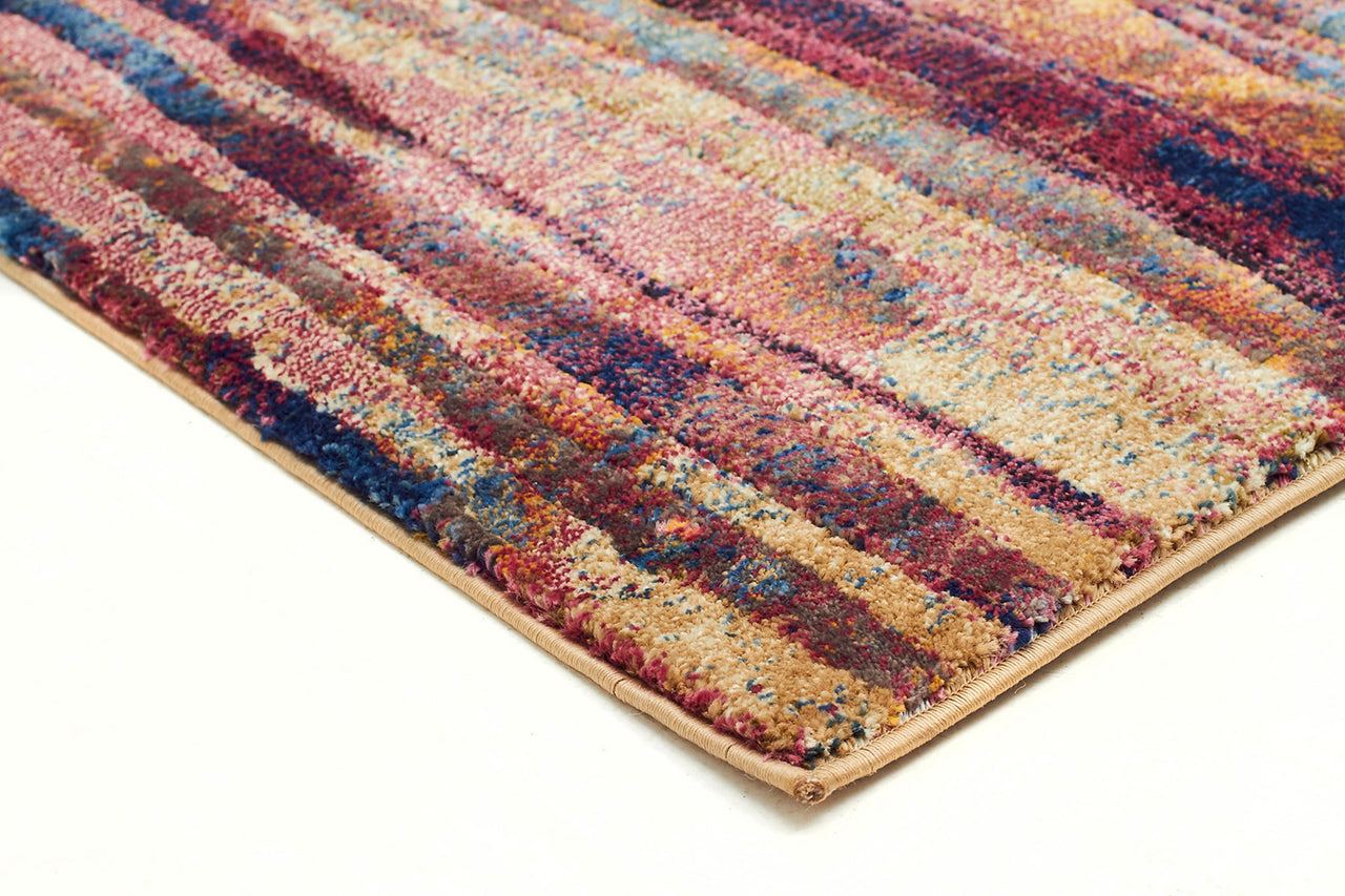 Strokes Modern Raspberry Rug - Fantastic Rugs