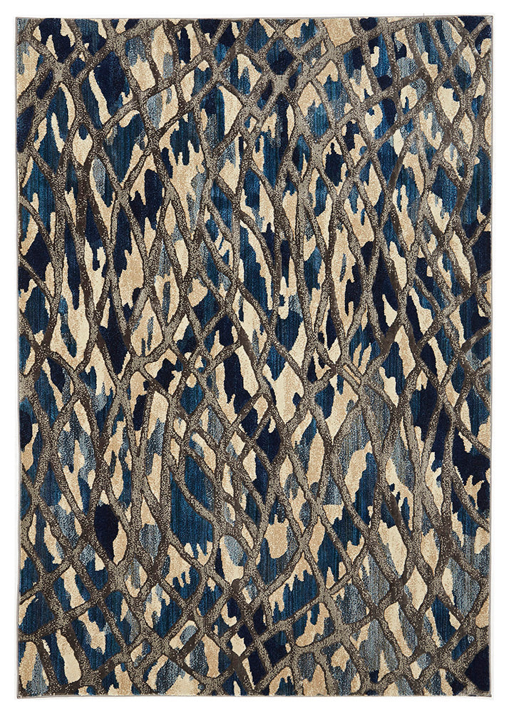 Ropes Modern Blue Rug - Fantastic Rugs