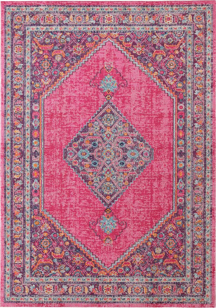 Whisper Diamond Pink Rug - Fantastic Rugs