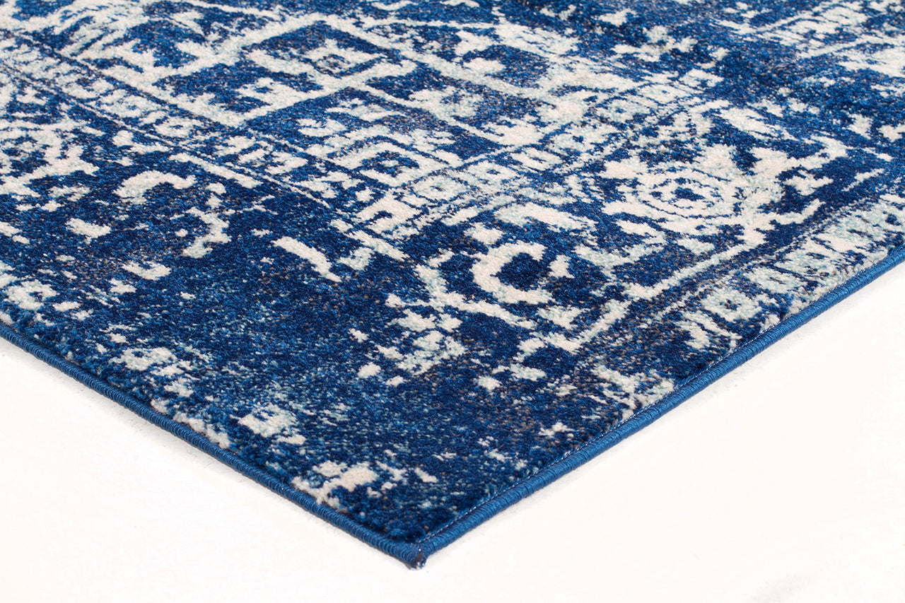 Contrast Navy Transitional Rug - Fantastic Rugs