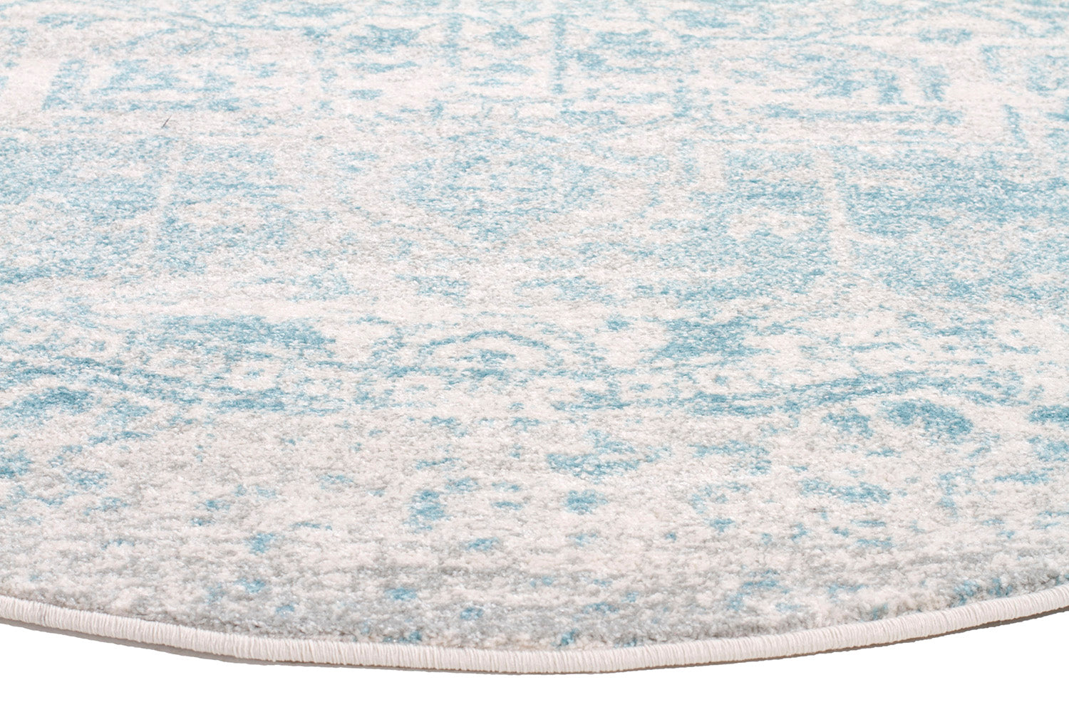 Glacier White Blue Transitional Rug - Fantastic Rugs